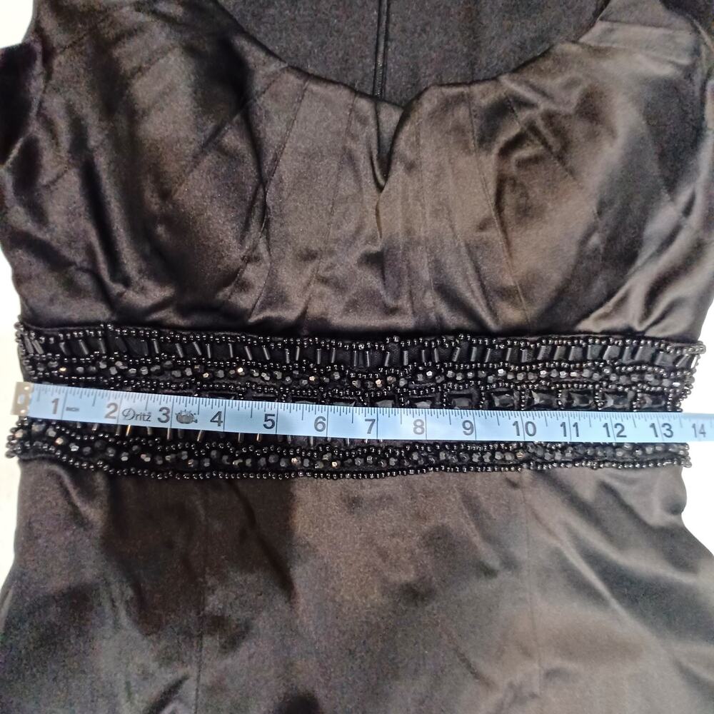 bisou bisou LBD cocktail rhinestone glam timeless elegant sexy money classy sz 4 - Picture 11 of 11